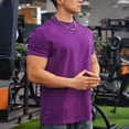 thumbnail image 1 of Weiqiqre T-Shirts pour Homme à Blocs de Couleur T-Shirts Décontractés Performance Extérieure Manches Courtes Rafraîchissant en Soie Glacée T-Shirt de Course, 1 of 5