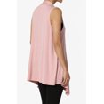 thumbnail image 4 of TheMogan Women's Long Vests Sleeveless Draped Lightweight Open Front Cardigan, 4 of 7