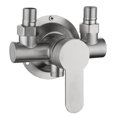 thumbnail image 1 of Stainless Steel Shower Faucet Hot And Cold Water Mixer Wall Mounted Metal Handle, 1 of 12