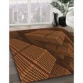 thumbnail image 3 of Ahgly Tapis Rectangulaire Lavable en Machine Intérieur Transitionnel Acajou Brun, 2 Pieds x 4 Pieds, 3 of 7