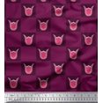thumbnail image 1 of Soimoi polyester Crepe Fabric Square & Floral Artistic Print Sewing Fabric Yard 42 Inch Wide, 1 of 1