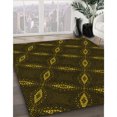 thumbnail image 3 of Ahgly Company Machine Washable Indoor Round Transitional Dark Bronze Brown Area Rugs, 5' Round, 3 of 7