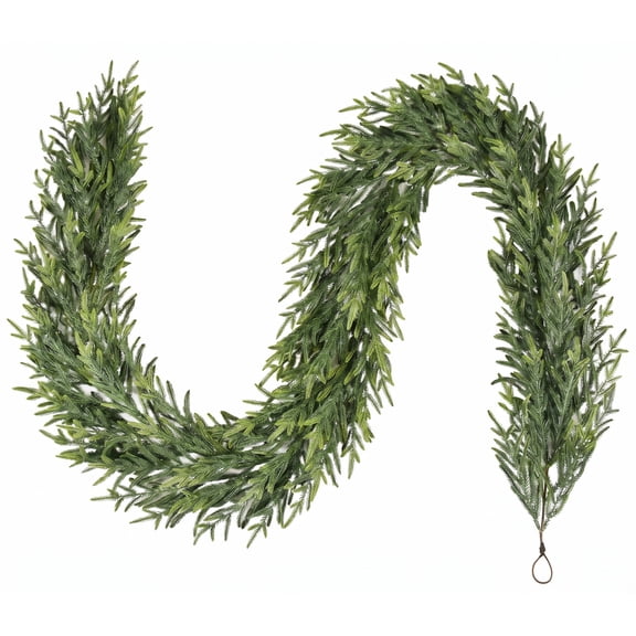 Holiday Time 9' Unlit Norfolk Christmas Garland, Green
