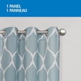 thumbnail image 2 of Mainstays Ogee Print 84" Light Filtering Drapery Grommet Window Curtains Panel, 2 of 6