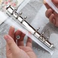thumbnail image 2 of 1 x Transparent PVC File Folder Loose-leaf Notebook Binder Diary Scheduler School Office Supplies, 2 of 8