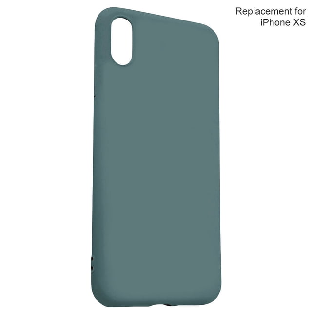 TPU Mobile Phone Case Shockproof Elastic Protection Cover, Replacement Cover TPU for iPhone XS, Dark Green