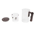 thumbnail image 2 of Glass Teapot, Glass Tea Pot with Removable Tea Strainer, Tea Water Separation Loose Leaf Tea Maker, Heat Proof Water Separation Infuser Teapot with Wooden Handle for Home Office, 2 of 7