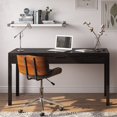 thumbnail image 2 of Allora 60" Solid Wood Computer Desk in Hickory Brown, 2 of 7