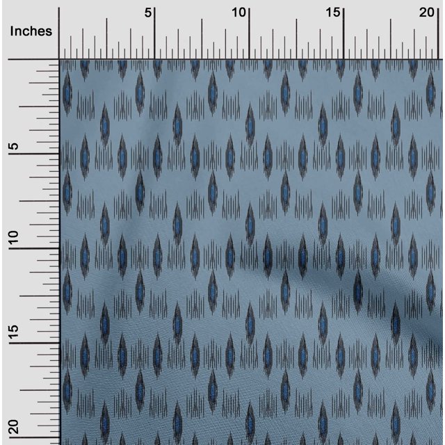 oneOone Silk Tabby Fabric Abstract Ikat Fabric Prints By Yard 42 Inch Wide