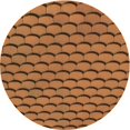 thumbnail image 1 of Ahgly Tapis d'Intérieur Lavable en Machine Carré Marron Selle, 3 Pieds Carré, 1 of 7
