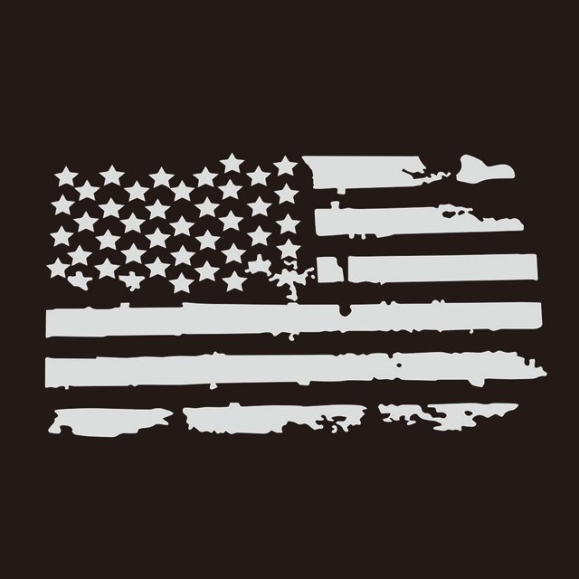 FlyFlise Car Exterior Hood Stickers USA Flag Decal Vinyl For