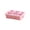 Pink, variant on Birdeem 4 Compartment Lunch Box, Leak Proof Food Storage Container with Secure Lid, 8 Inch Plastic Meal Prep Snack Organizer for Kids Adults