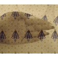 thumbnail image 4 of oneOone Viscose Chiffon Dark Mustard Fabric Tree & Geometric Block Craft Projects Decor Fabric Printed By The Yard 42 Inch Wide, 4 of 4