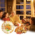 thumbnail image 2 of Thanksgiving Paper Plates 10 Piece Thanksgiving Halloween 9 Inch Turkey Letters Fruit Pumpkin Disposable Paper Plates for Dinner Parties Convenient And Portable Use Thanksgiving Plates Dispo, 2 of 6
