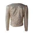 thumbnail image 2 of Kmbangi Women Sequined Jacket, Long Sleeve Open Front Fall Ladies Cardigan for Club Party, 2 of 9