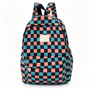 Apmemiss Back to School Decorations Clearance Checkerboard Backpack Red Plaid School Bag Korean Style Backpack Casual School Backpack for Trendy Backpack Lightweight School Backpack Cute