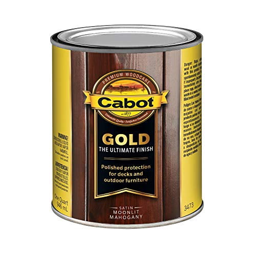 Cabot 140.0003473.005 Teinture Finition Or, Quart, Acajou au Clair de Lune