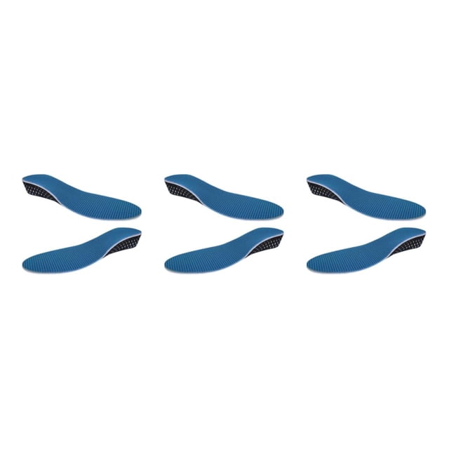 Youkk Cushioned Height Increase Insoles Breathable Shoe Inserts Heightening Insole Blue 2cm 3Set
