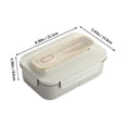 thumbnail image 3 of Wzzjkit Lunch Box Japanese Style Sealed Lunch Box Light Adult Student Office Compartment Lunch Box, 3 of 9