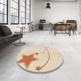 thumbnail image 4 of Ahgly Company Tapis d'Intérieur Lavables à la Machine, Carrés, Style Transitionnel, Mocassin Beige, Tapis de Zone, 5 Pieds Carré, 4 of 7
