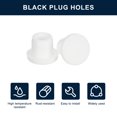 thumbnail image 2 of Unique Bargains 20 Pieces White Plug Holes, Waterproof Rubber Button Plug for 9mm/0.35' Hole, 2 of 6