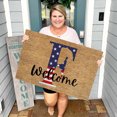 thumbnail image 1 of TopLLC Bathroom Rugs 4th Of July Door Mat Patriotic Doormat Entryway Rug Welcome Independence Day Doormat Stain And Fad Patriotic Decor Welcome Outdoor Mat A map, 1 of 2