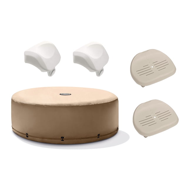 Intex PureSpa Housse de Spa avec Appuie-Tête en Mousse (Lot de 2) et Siège (Lot de 2)