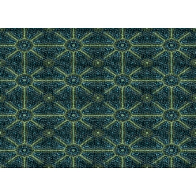 Ahgly Tapis Rectangulaire Lavable en Machine Intérieur Transitionnel Vert Sarcelle Profond, 6 Pieds x 9 Pieds