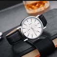 thumbnail image 4 of Classic Roman Dial Men's Watch with Calendar Function and Trendsetting Leather Strap for and Gifting, 4 of 5