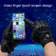 thumbnail image 4 of 1 Pair Motorcycle Gloves Touch Screen Non-slip Texture Protective Shell Fastener Tape Windproof Unisex Ridding Gloves for Outdoor Sports, 4 of 10