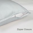 thumbnail image 4 of Unique Bargains Silky-Soft Satin Pillow Cases with Zipper Long Pillowcase Pillow Covers, 4 of 8