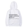 thumbnail image 5 of PMVFHDE Liquidation Automne Sweat à Col Rond Sweat à Capuche pour Filles Manches Longues Sweat à Capuche Graphique Pulls Mignons pour Enfants Vêtements pour Filles Blanc,160, 5 of 5