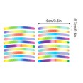 thumbnail image 3 of EGNMCR 40pcs Car Wheel Reflective Stickers Stripe Rim Reflective Decals Night Decoration Reflective Strips For Cars Trucks Auto Reflective Tire Stickers, 3 of 8