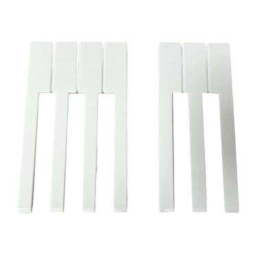Milaget Touches Réparation Accessoires en PVC Remplacement Claviers Instruments Blanc