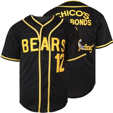 Bad News Bears #12 Tanner Boyle Movie 1976 Chico's Bail Bonds Baseball Jersey (XXX-Large, 12 Black)