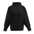 thumbnail image 5 of EGNMCR Chandails pour Femmes Hauts Décontractés Unis Tricot Manches Longues Chandail, 5 of 5