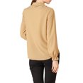 thumbnail image 3 of INSPIRE CHIC Women's Sweet Ruffle Peter Pan Collar Button Up Work Shirts, 3 of 6