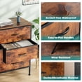 thumbnail image 3 of EDX Commode à 6 Tiroirs pour Chambre, Tour d'Organisation de Rangement en Tissu, Armoire, Brun Rustique, 3 of 7