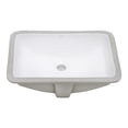 thumbnail image 1 of Ruvati 21 x 14 inch Undermount Bathroom Sink - White Rectangular Porcelain Ceramic with Overflow - Small Bathroom Sink for Vanity - Durable Bath Sinks - Ideal Bathroom Sinks - RVB0721, 1 of 4