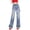 Blue, variant on ManxiVoo Women's Classic Straight Leg Jeans High Waisted Comfort Fit Denim Pants with Stretch for Daily Wear S Size Black