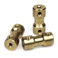 thumbnail image 3 of FlyFlise 4-6mm Brass Motor Copper Shaft Coupling Coupler Connector Sleeve Adapter, 3 of 8