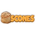 thumbnail image 1 of SignMission D-DC-8 Scones19 8 in. Scones Decal Concession Stand Food Truck Sticker, 1 of 1