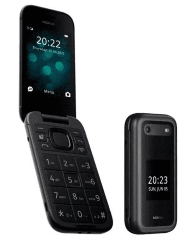 NOKIA 2660 FLIP DS 4G Black OEM Works with Rogers, Fido, Chatr