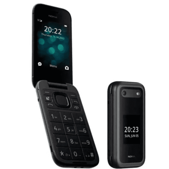NOKIA 2660 FLIP DS 4G Black OEM Works with Rogers, Fido, Chatr only