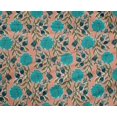 thumbnail image 4 of oneOone Tissu Polyester Lycra Imprimé Feuilles & Floral pour Couture BTY 56 Pouces de Large, 4 of 5