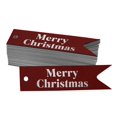 thumbnail image 1 of Inkdotpot Pack Of 50 Merry Christmas Favor Paper Tags Craft Real Silver Foil Hang Tags, 1 of 1