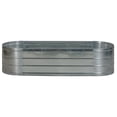 thumbnail image 4 of Grapevine Galvanized Steel Raised Garden Bed, Oval, 48IN, Silver, 4 of 6
