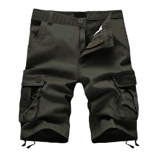 Ketyyh-chn99 Men's Cargo Pants Summer Drawstring Fashion Fall Men's Summer Fashion And Leisure Pants With Multi-pocket Solid Color Overalls Army Green,XL