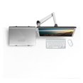 thumbnail image 3 of Multimedia Desktop Dual Arm 27 Inch LCD Monior Holder+ Laptop Holder Stand Table Full Motion Dual Monitor Mount Arm Stand ,Easy to Use, 3 of 6