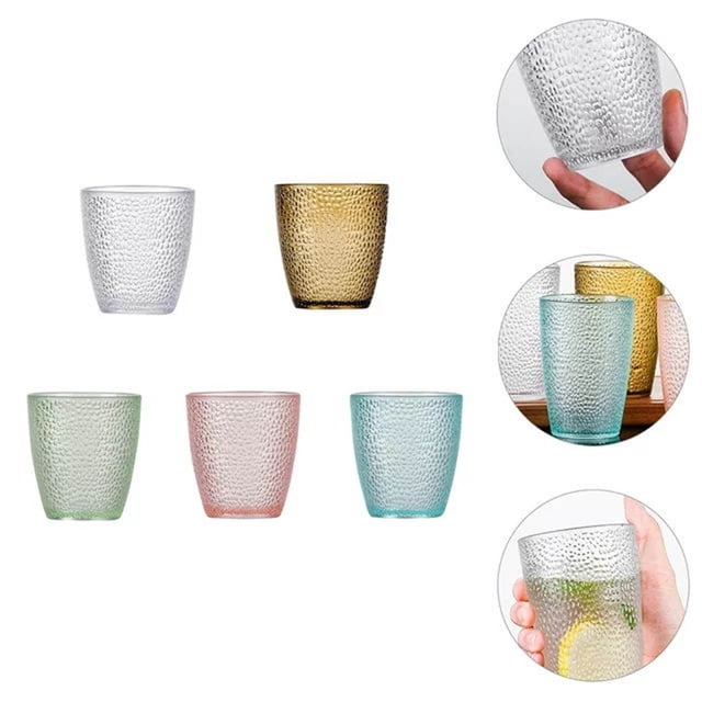 Acrylic Glass Transparent Pc Beer Glass Plastic Color Restaurant Juice Drink Water Glass Home Creative Fall Proof